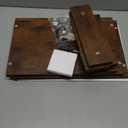 TEAMIX Monitor Riser  2 Pack, Rustic Brown Wood Adjustable Stand for 2 Monitors/Laptop/PC