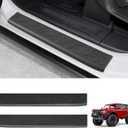 REFORM DESIGN Door Sill Guards Protectors Compatible with 2024 2023 2022 2021 Ford Bronco 2 Door, 2 PCS TPE Solid Door Edge Entry Cover Interior Accessories (for Bronco 2 Door)