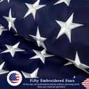 American Flag 4x6 Ft for Outside, Heavy Duty Nylon US Flags for High Wind Outdoor, Fade Resistant and Waterproof USA Flag with Embroidered Stars, Sewn Stripes, Brass Grommets