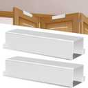 Bifold Door Lock, Fits Bi-Fold Doors from 1 1/8" - 1 3/8" Thick- Double Door Safety Locks Keep Toddler, Cats & Dogs Out of Closets, Cabinets, Pantry| Installation-Free (White, Big 2PCS)