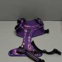 No Pull Dog Harness for Large Dogs, Adjustable No Choke Pet Vest with Dog Leash Fit Smart Reflective Pet Walking Harness for Training Easy Control Soft Handle Purple Camo XL