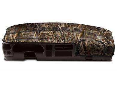 Skanda Dash Cover Mat Pad Custom Designed for Select Cadillac Escalade EXT Dashboards: Velour Material, Realtree MAX-5