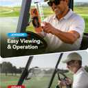 JOYROOM Upgraded Double-Fold Magnetic Golf Cart Phone Holder, Golf Gifts for Men Him Golfers dad, Golf Cart Accessories Compatible with MagSafe iPhone 17-12 for Club Car, Bare Titanium