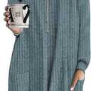 Naggoo Long Sleeve Tunic Tops for Women Loose Fit Dressy Tunic Sweaters to Wear with Leggings Long Shirts with Pockets M-3XL (M)