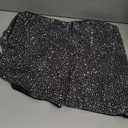 SHENHE Women's Sparkly Rhinestone Sexy High Waist Glitter Party Rave Mini Micro Shorts (Medium, Black)