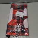 Christmas Decorations Outdoor Indoor, Merry Christmas Banner Xmas Yard Front Porch Door Sign forChristmas Home Navidad Decor Door Wall Decoration (Red Black Plaid)