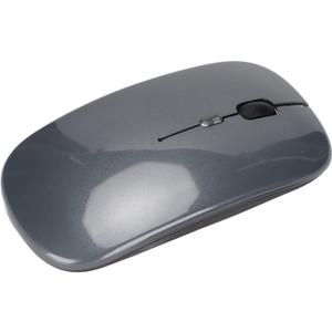 Computer, 2.4G Ergonomic Wireless Mouse with Dual Mode and LED Breathing Light, Adjustable DPI Rechargeable Office Mouse (Gray)