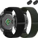 20mm Nylon Watch Bands for Garmin Fenix 8 AMOLED-43mm/7S Pro/7S/6S Pro/ 6S,QuickFit Sports Strap for Fenix 5S plus/5S/Descent Mk2s/Descent Mk3i 43mm/Approach S70/epix Pro 42mm