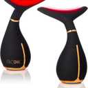 GLO24K Red Light Beauty Device for Face & Neck  2-Pack, 3-in-1 Facial and Neck Massager with Triple LED & Vibration Technology