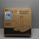 Patio Umbrella Base with Wheels and Handle, 120lbs Heavy Duty Umbrella Stand, Rust-Resistant and Windproof Design, Easy to Move, Stable Umbrella Stand Outdoor Base for Patio, Terrace, and Poolside