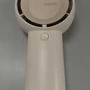 JISULIFE Handheld Portable Turbo Fan [16H Max Cooling Time], 4000mAh USB Rechargeable Personal Battery Operated Mini Small Pocket Fan with 5 Speeds for Travel/Outdoor/Vacation/Concerts - Brown