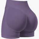 Women Workout Impact Shorts, Scrunch Butt Lifting Gym Seamless Booty Biker Shorts, Size: M