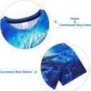 Funnycokid Boys Girls Shirts Graphic T-Shirt Neon Clothes Kids Novelty Youth Short Sleeve Animal Print Tees 4-16 Years (Blue)