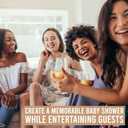 Hadley Designs Baby Shower Games for 25 Guests - Woodland Baby Predictions & Advice Cards for New Parents, Who Knows Mommy Best, Babyshower Game Girl Boy Gender Neutral, Gender Reveal Games