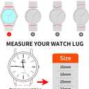 TStrap Leather Watch Band Men - Blue Quick Release Watch Strap for Women Replacement - Soft Smart Watch Bracelet with Clasp Buckle for ladies - 14mm 16mm 18mm 19mm 20mm 21mm 22mm 23mm 24mm