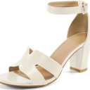 Heels for Fashion Women Wedding: Apricot 7.5 Comfortable Womens Heeled Sandals for Party - Dressy Prom Ladies Buckle Shoes