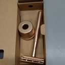 Bambaw Double Edge Safety Razor with Stand, Women Razor with 5 Double Edge Safety Razor Blades, Plastic Free Metal Razor  Rose Gold