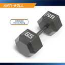 Marcy Cast Iron Hex Dumbbells Collection - 65lb, SOLD INDIVIDUALLY