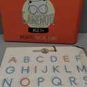 GAMENOTE Double Sided Magnetic Letter Board - 2 in 1 Alphabet Magnets Tracing Board for Toddlers ABC Letters Uppercase & Lowercase Practicing Learning Education Toys