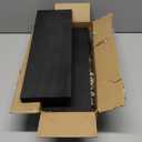 Black Wood Floating Shelves for Wall Rustic Wall Shelf for Bedroom Living Room Set of 4 (17Incn)