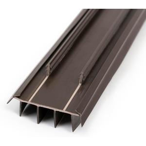 Vinyl Replacement Under Door Seal, Door Bottom with Fins for Exterior Doors, Weather Stripping Door Seal - 36 inches (Brown)