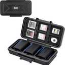 JJC Multi-Function Camera Battery Memory Card Storage Case for 6 SD Card,6 CFexpress Type-B/XQD Cards,5 CFexpress Type-A Cards,8 AA Batteries,3 Camera Batteries Holder Box for LP-E6 NP-FZ100 NPW235