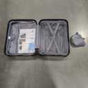 Lekesky 16 Inch Underseat Carry On Luggage Airline Approved, Small Hard Shell Suitcase with TSA Lock Spinner Wheels, Lightweight Personal Item Carry-On for Travel, Black