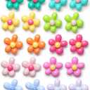 Mymazn 20 PCS Fridge Magnets Cute Refrigerator Magnets Colorful Decorative Magnet Flower Magnet for Office Kitchen Locker