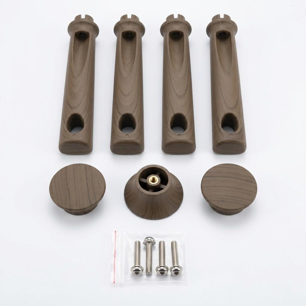 Universal Replacement Pot Handle Kitchen Cookware Accessory for Non-stick Wok Frying Pan Grill Pans 4 Pcs