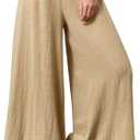 Wide Leg Sweatpants Medium Size Deep Apricot Color