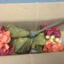 Nearly Natural 16 in. Autumn Hydrangea Berry Bouquet Artificial Flower (Set of 2)