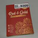 Decorably 24 Pack Gold Foil 6x4in Red Thank You Cards with Envelopes and Stickers, 6 Elegant Designs for Friends, Family, Loved Ones, Blank Inside - All Occasions, Holidays, Gifting, Mailing