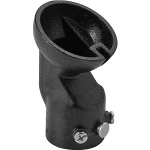 Universal Sloped Ceiling Fan Adapter  Black Heavy-Duty Sloped Hanger Ball for Angled Ceilings up to 45, Fits Most Downrods & Brackets, Steel Construction