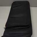 ZTUJO Purse Organizer Insert, Felt Bag Organizer with Metal Zipper, Handbag & Tote Shaper, For Speedy Neverfull Tote, 7 Sizes (Slender Medium, Black)