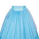 Womens Deluxe Blue Princess Dress Halloween Fancy Ball Party Gown Costume (Blue, Medium)