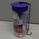 3 Fly Traps Outdoor Fly Trap for Patio with 6 Non-Toxic Dissolvable Bait Refills. Reusable Hanging Bug Catcher Killer for All Filth Flies for Outside Bug Control Yard Ranch. Hanging Chains Included.