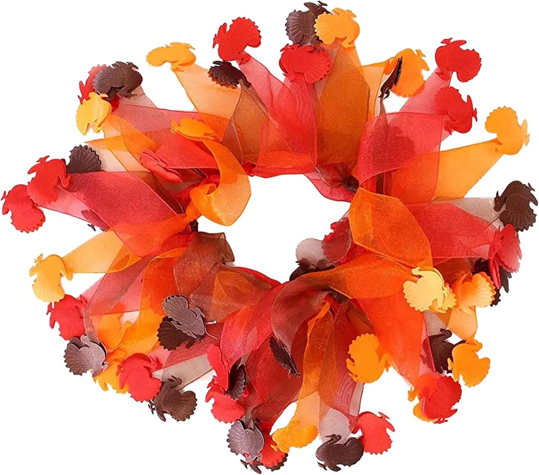 Midlee Thanksgiving Turkey Decorative Dog Collar (Large)