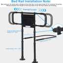 Bed Rails for Elderly Adults Safety, Elderly Assistance Products, Bed Rails for Seniors with Non-Slip Handles, Motion Sensor Light Fits King, Queen, Full, Twin (Compatible with Bed Frames 13.2"-19.7")