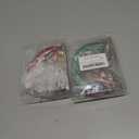 2 x 2pcs Christmas Tree Decorations Moon Ornaments, Hanging Xmas Ornaments Funny Iron Moon Decor with Santa Claus Reindeer Vintage for Xmas Tree New Year Holiday Party Decor