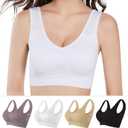 GYQMBT Breathable Cool Liftup Air Bras,2024 New Breathable Sports Bras for Women Plus SizeComfortable Sports Bra (Black, S)