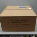 20" Gold Drum Chandelier, 4-Light Modern Farmhouse Pendant Light Fixture with White Fabric Shade, Adjustable Hanging Height Chandeliers for Dining Room, Living Room, Bedroom, Entryway, Kitchen