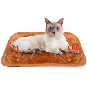 NAMOTEK Self-Warming Cat Bed Indoor/Outdoor Super Soft Self Heating Pet Mat Washable Thermal Pad for Cat & Dog 21x16 inch