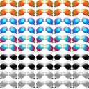 Mepase 50 Pcs Classic Pilot Sunglasses Bulk for Men Women Pilot Polarized Sunglasses Driving UV Proof Metal Frame Sunglasses (Silver, Assorted Colors)