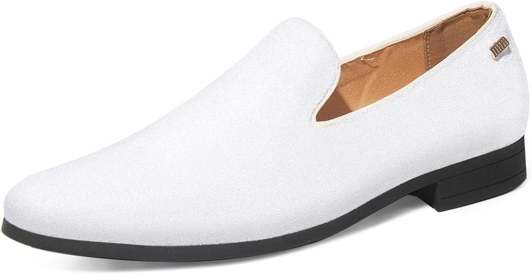 UUBARIS Mens Velvet Loafers Slip-on Dress Shoes Fashion Style Driving Shoes Classic Tuxedo Shoes Casual Oxford Shoes (11, White-West Velvet) UUBARIS Mens Velvet Loafers Slip-on Dress Shoes Fashion Style Driving Shoes Classic Tuxedo Shoes Casual Oxford Shoes (11, White-West Velvet)