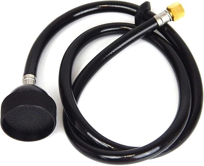 Salon Shampoo Bowl Replacement Hose Assembly with Rinse Sprayer Head – Black Flexible Hose for Barber & Spa Backwash Units