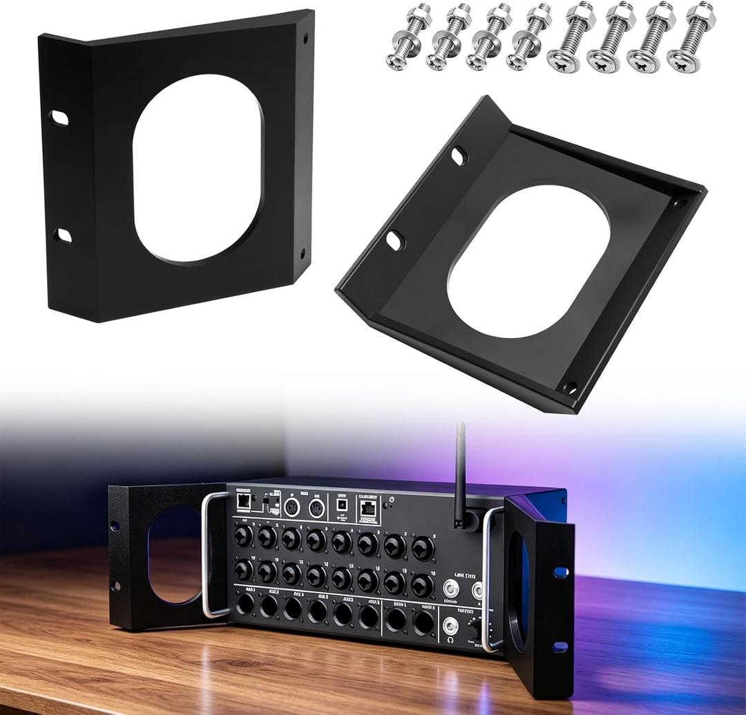 Single-Hole Rack Ears Fit for Behringer XR16, XR18, SD18 & Midas MR16, MR18