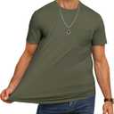 3 Pack Cotton T Shirts for Men Short Sleeve Mens Pocket T Shirts | Crew Neck T-Shirts, Breathable, Curved Hem, Perfect for Daily Wear, Dating, Working, Parties, Travels and Outdoor (XXL)