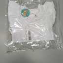 LYSMuch Baby Girls Ruffle Sleeves Bodysuit Infant Solid Color Top Jumpsuit (White)