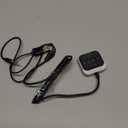 Syncwire Bluetooth 5.4 Receiver 3.5mm Aux Car Adapter Bluetooth Receiver Car Kit with Coiled Cable [Large Mic Noise Cancellation] [Hands-Free Calling] [HiFi Deep Bass] [Colorful Light Switch] (Silver)