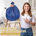 XSEINO 20 Pack 54" x 108" Premium Navy Blue Plastic Table Cloth,Disposable Rectangle Tablecloths Waterproof Table Cover for Birthday Wedding Anniversary Graduation Party Decorations Supplies